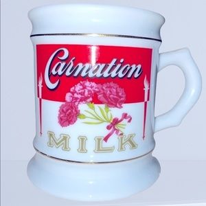 Vintage Carnation Milk Corner Store Porcelain Mug Collection Cup Franklin 1982